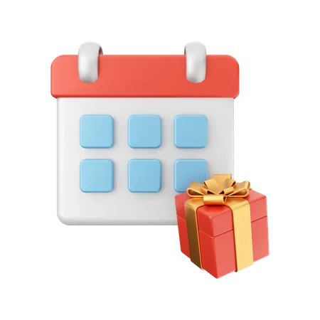 Birthday Day Calendar  3D Illustration