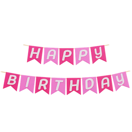 Birthday Garland  3D Icon