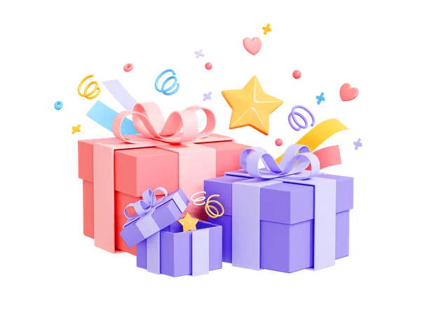 Birthday Gifts 3D Icon