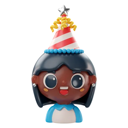 Birthday Girl  3D Icon