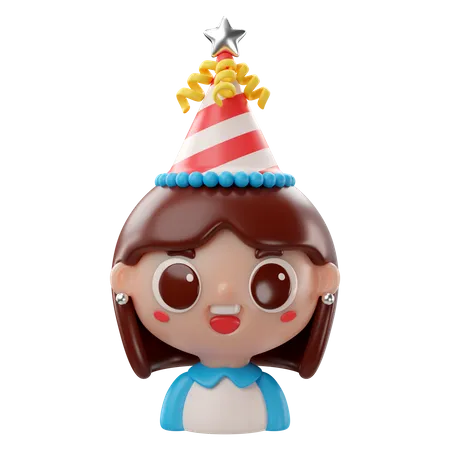 Birthday Girl  3D Icon