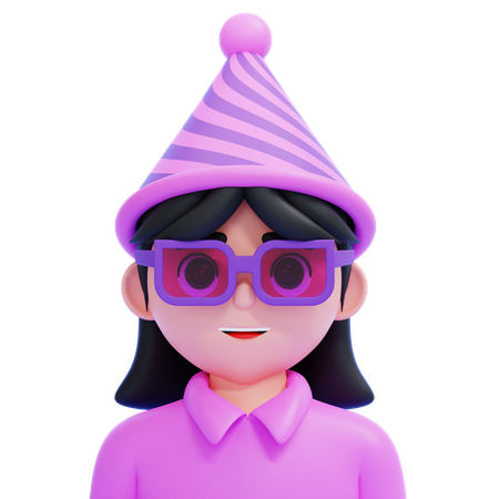 Birthday Girl  3D Icon