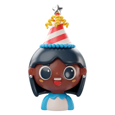 3 D Birthday Icon Birthday Girl 3D Icon
