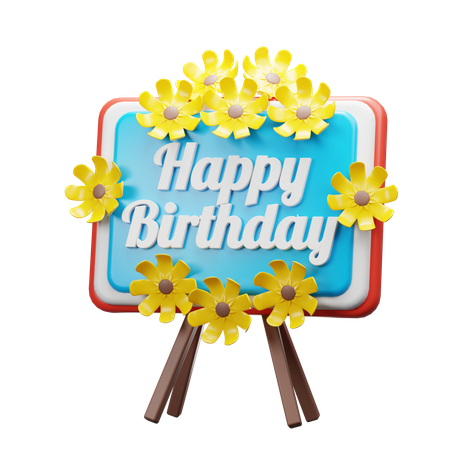 Birthday Greeting  3D Icon