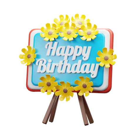 Birthday Greeting  3D Icon