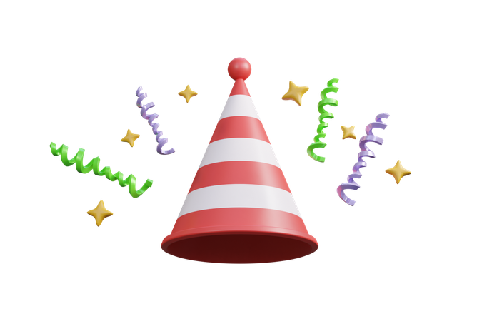 Birthday Hat  3D Icon