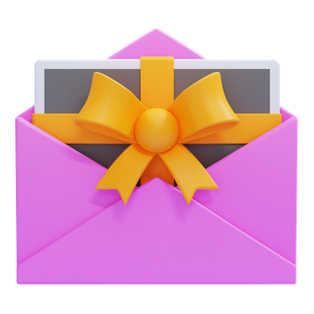 생일 초대  3D Icon