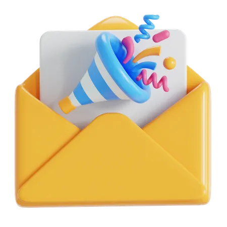 Birthday invitation  3D Icon