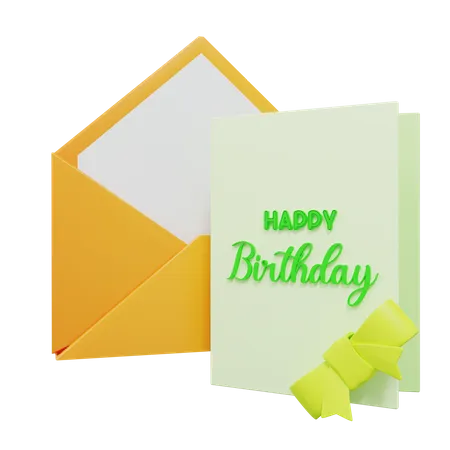 Birthday Letter  3D Icon