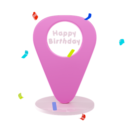 Birthday Location  3D Icon