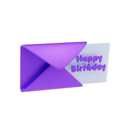 Birthday Message  3D Icon