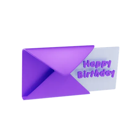 Birthday Message  3D Icon