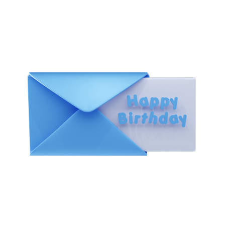 Birthday Message  3D Icon