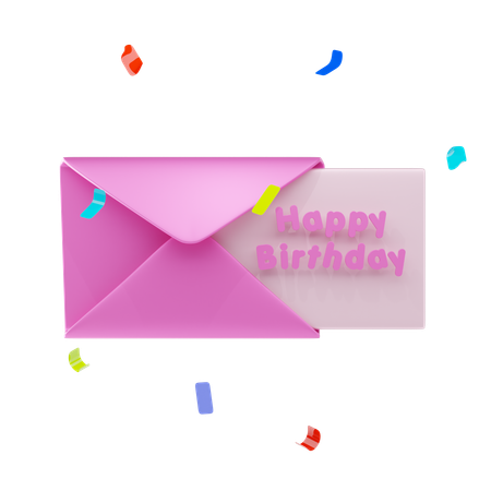 Birthday Message  3D Icon