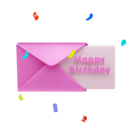 Birthday Message  3D Icon