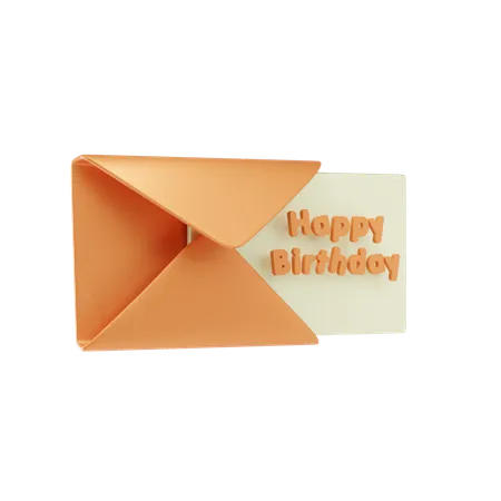 Birthday Message  3D Icon