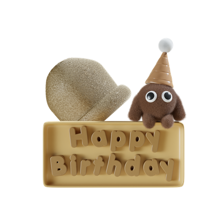 Birthday Message  3D Icon