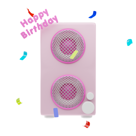 Birthday Music  3D Icon