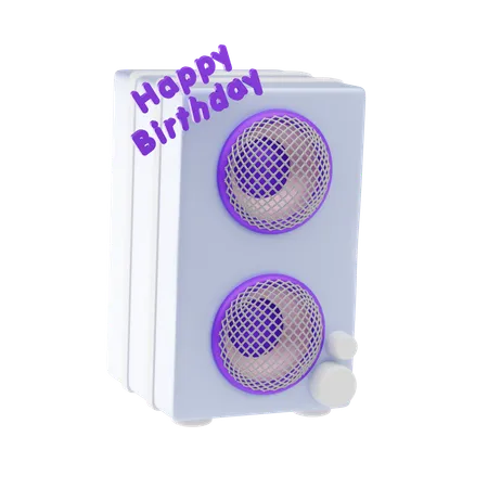 Birthday Music  3D Icon