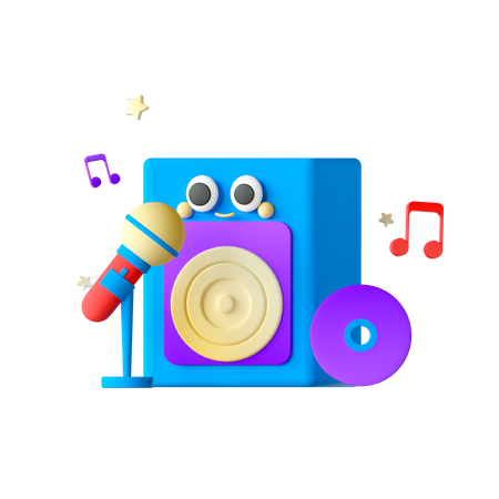 Birthday Music 3D Icon