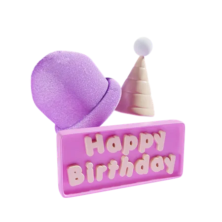 Birthday Notification  3D Icon