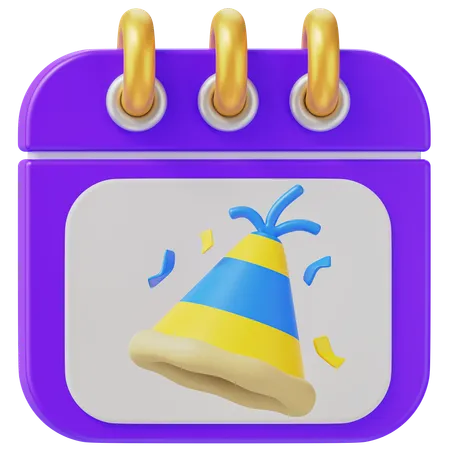 Birthday Party  3D Icon