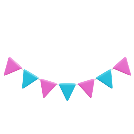 Birthday Party Decoration  3D Icon