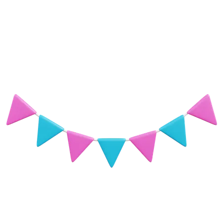 Birthday Party Decoration  3D Icon