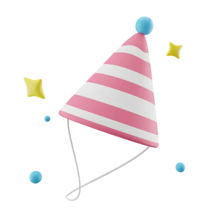 Birthday Party Hat 3D Icon