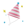 3d birthday party logo