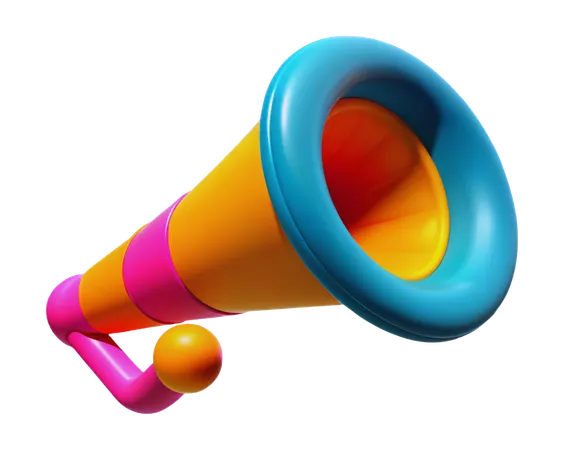 Birthday Party Horn  3D Icon