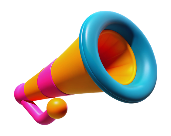 Birthday Party Horn  3D Icon
