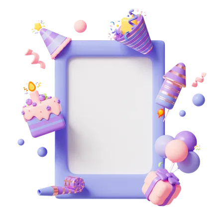 3 D Holiday Photo Frame 3D Icon