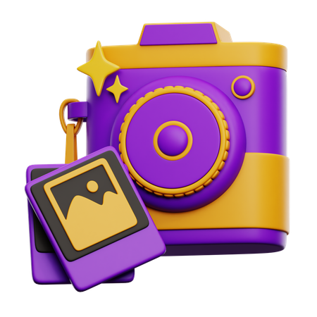 Birthday Photos and polaroid  3D Icon