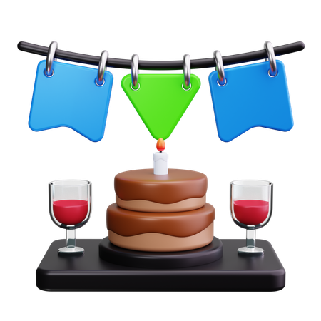 Birthday Table  3D Icon