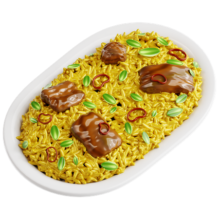 Biryani  3D Icon