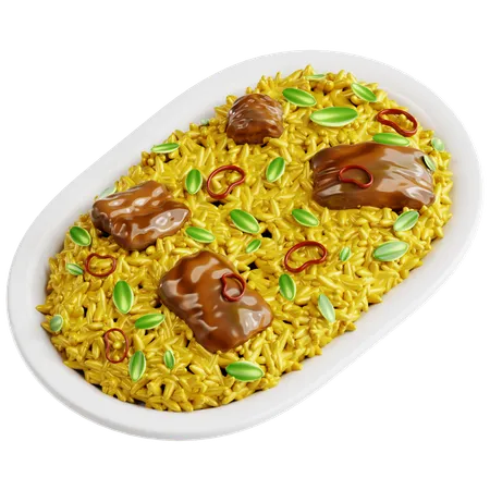 Biryani  3D Icon