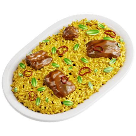 Biryani  3D Icon