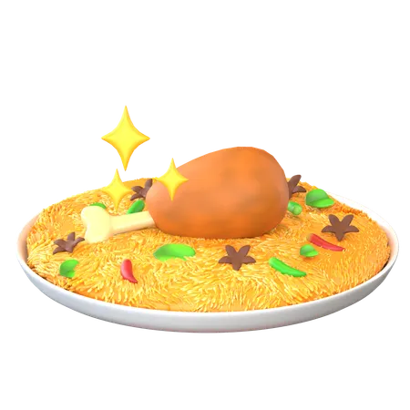 Arroz biryani  3D Icon