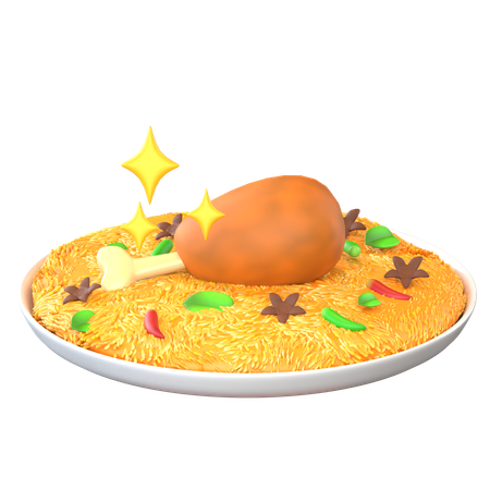 Riz biryani  3D Icon