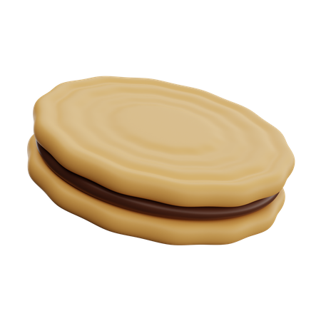 Biscoitos de creme  3D Icon