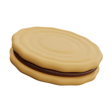 Biscoitos de creme  3D Icon