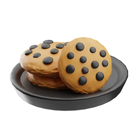 Biscoitos de chocolate  3D Icon