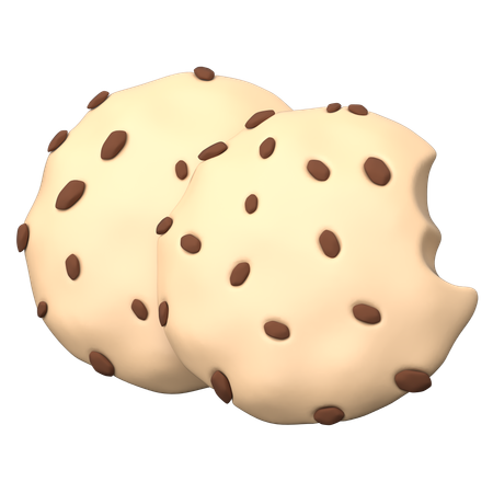 Biscoitos de chocolate  3D Icon