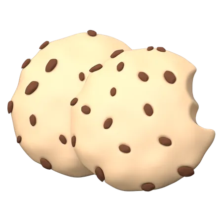 Biscoitos de chocolate  3D Icon