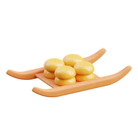 Biscoitos de queijo  3D Icon