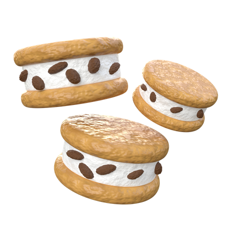 Biscoitos de sorvete  3D Icon