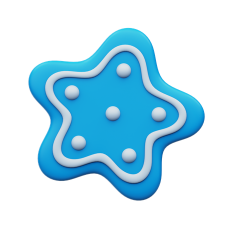 Biscoitos estrela  3D Icon