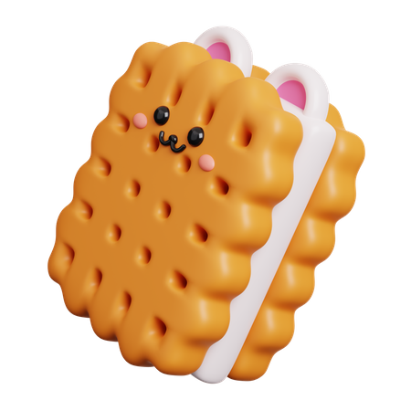 Biscoitos sanduíche  3D Icon