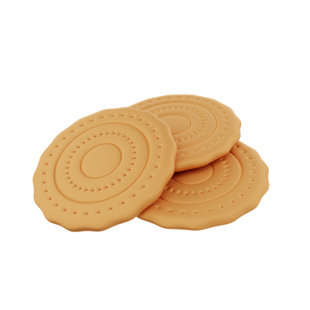 Biscuit  3D Icon